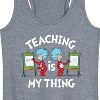 Women's - Dr. Seuss - Teaching Is My Thing Graphic Racerback Tank - 2 of 4