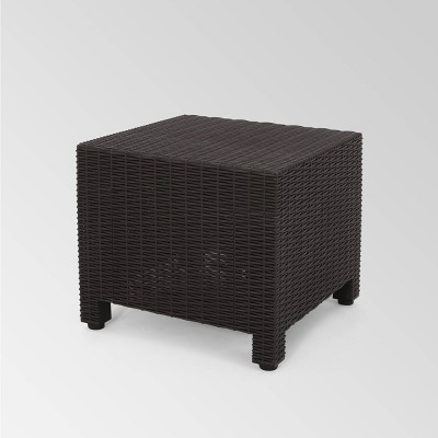 target wicker side table