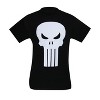 Mens Punisher White Skull T-Shirt - 3 of 4