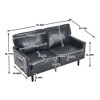 NicBex 56.3 Inch Modern Love Seat Sofa,2 Seater Sofa with USB Ports and Removable Pillow Cover for Living Room - 3 of 4