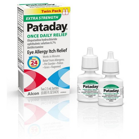 Pataday Once Daily Relief Extra Strength Allergy Eye Drops - Twin Pack ...