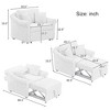 3-in-1 Convertible Sofa Bed, Folding Accent Chair, Pull-Out Sleeper Chair with Adjust Backrest - ModernLuxe - image 4 of 4