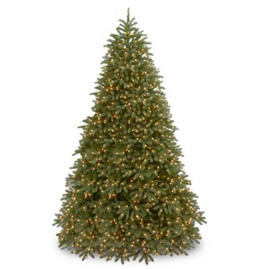 National Tree Company 10 ft. Jersey Fraser Fir Medium Tree with Dual Color® LED Lights - 1 of 4