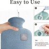 EBF Home Hot Water Pack,  Hot Water Bottle Bag for Hot and Cold Compress, Hand Feet Warmer, Ideal for Menstrual Cramps, Neck and Shoulder Pain Relief - 4 of 4