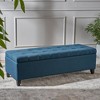 LOVMOR 50.75"STORAGE OTTOMAN,Light Gray - 3 of 4