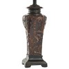 Zoey Table Lamp Crimson Finish - StyleCraft: Polyresin Base, Beige Polyester Shade, UL Listed, 3-Way Switch - 3 of 4