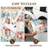 Ultra Soft Oriental Design, Pet & Child Friendly, Machine Washable, Non-Slip, Stain Resistant, Foldable Carpet - 4 of 4