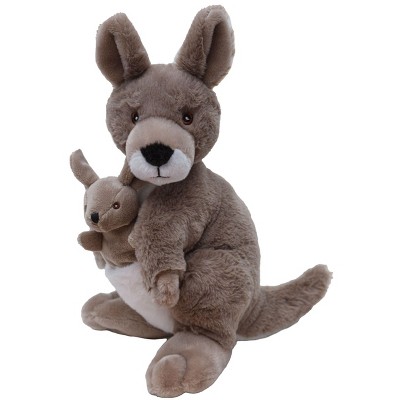 Wild Republic Ecokins Kangaroo Stuffed Animal, 12 Inches
