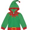 Christmas Santa Claus Elf Avocado Panda Unicorn Girls Zip Up Pajama Coverall Toddler - 4 of 4