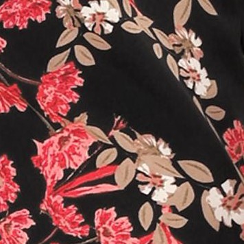 black-red floral