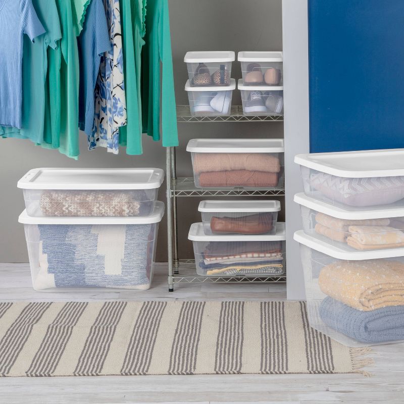 6qt Clear Storage Box White - Room Essentials&#8482;, 6 of 15