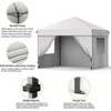 10'x10' Pop Up Canopy Tent with 4 Sidewalls, Portable Outdoor Canopy with Roller Bag - 3 of 4