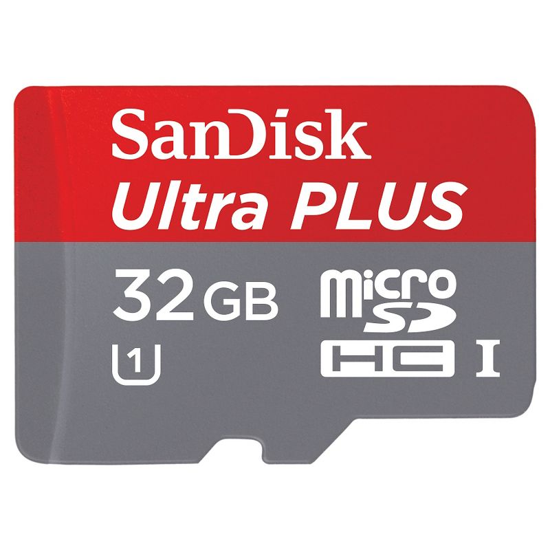 SanDisk Ultra PLUS 32GB microSD Memory Card, 1 of 5