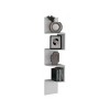 INFURNIC Decorative Wall Shelf Corner Shelf with Four Shelves for Modern Space Optimization Easy Installation, White, 9.8"*9.8"*51.5" - 2 of 4