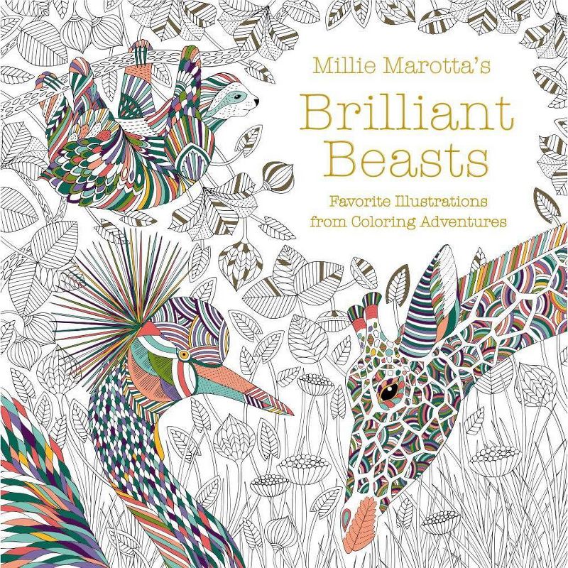 Millie Marotta&#39;s Brilliant Beasts - (Millie Marotta Adult Coloring Book) (Paperback), 1 of 8