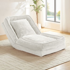 Mjkone Foldable Lazy Sofa, 3-in-1 Fold Small Tatami Sofa Bed,Lounge Chair Sofa by day,Pet Friendly Couch - 1 of 4