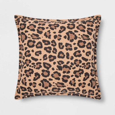 cheetah print throw pillows