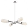 Troy Lighting Annex 4 - Light Chandelier in  Anodized Black Opal White Shade - 3 of 4