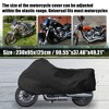 Unique Bargains Universal Indoor Stretch Elastic Fabric Motorcycle Cover - 4 of 4