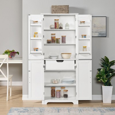 67.4''H Storage Cabinets, Bathroom Cabinets, Cupboards, Storage Cabinets with Doors, Display Cabinets, Freestanding Home Floor Cabinets-Maison Boucle