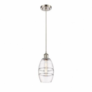 Vaz - 1 Light Cord Hung Mini Pendant In Industrial Style-8.13 Inches Tall and 5.88 Inches Wide - 1 of 1