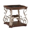 Marble Pattern Living Room Cocktail Table End table Coffee table - 3 of 4