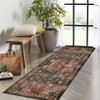Coolmee Washable Area Rug Non-Slip Ultra-Thin Retro Medallion Carpet Print Distressed Rugs for Living Room Bedroom Home Office - 2 of 4