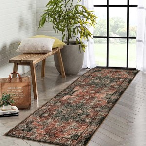 Washable Area Rug, Stain-Resistant, Non-Slip,Small Machine Washable Rugs for Living Room, Bedroom, Hallway - 1 of 4