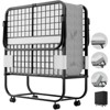 Aheaplus Portable Folding Bed with Adjustable Backrest, Rollaway Folding Guest Bed with Memory Foam Mattress & Wheel - 4 of 4