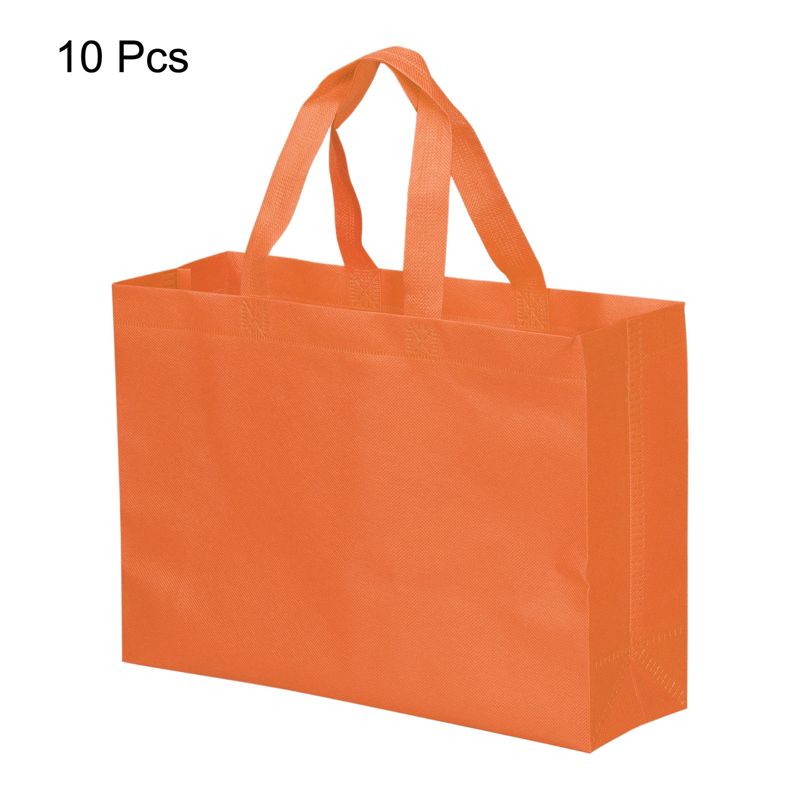 Unique Bargains Reusable Horizontal Style Non-Woven Fabric Gift Grocery Tote Bag, 3 of 6