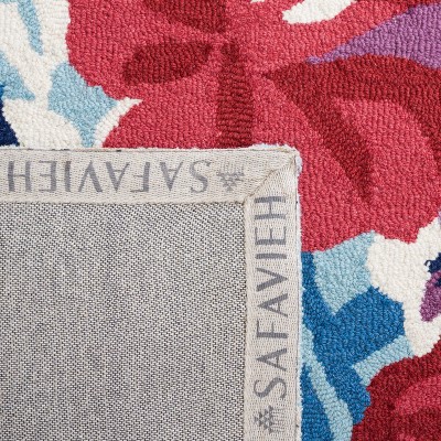 Chelsea Blue Floral Hand-Tufted Wool Area Rug