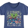 Girls' - Marvel - Avengers Concert Tee Style Fitted Short Sleeve Graphic T-Shirt - 2 of 4