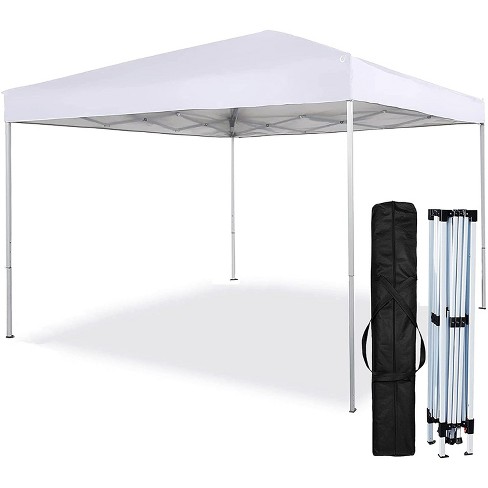 Sugift 10 Ft. X 10 Ft. White Instant Canopy Pop Up Tent With Carry Bag ...
