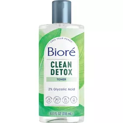 Biore Clean Detox Facial Toner - 8 fl oz
