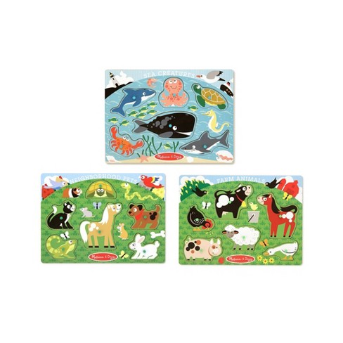 Melissa & Doug Puzzle, Sound, Pets