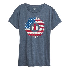 Women's - Case IH - Americana Sunflower Short Sleeve Graphic T-Shirt - 1 of 4