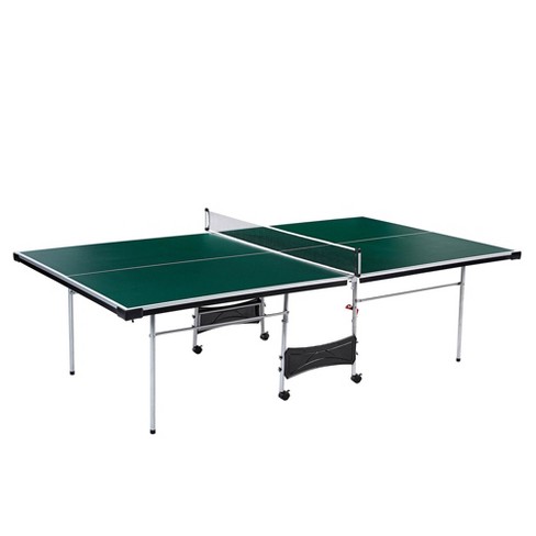 Lancaster 4 Piece Official Size Indoor, Table Tennis Conversion Top Ping Pong Official Assembled Folding Net