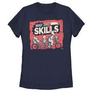 Women's The Simpsons Father's Day Mad Dad Skills T-Shirt - 1 of 4