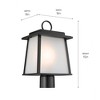Kichler Lighting Noward 1 - Light Lantern in  Black - 3 of 4