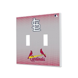 MLB National League Teams Linen Hidden-Screw Light Switch Plate for Double Toggle - 1 of 4