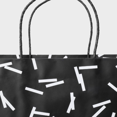 White/Black Confetti Medium Gift Bag - Spritz&#8482;