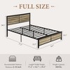 Twin/Full/Queen Size Bed Frame with Wood Headboard and Footboard, 14 Inch Platform Mattress Foundation, No Box Spring Needed Bed - 2 of 4