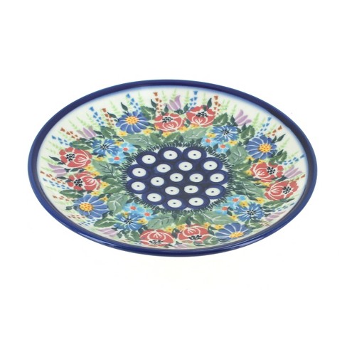 Blue Rose Polish Pottery 1102 Kalich Dessert Plate : Target