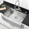 30/33-Inch Farmhouse Sink – 16 Gauge Stainless Steel Apron Front Single Bowl Workstation with Accessories - 3 of 4