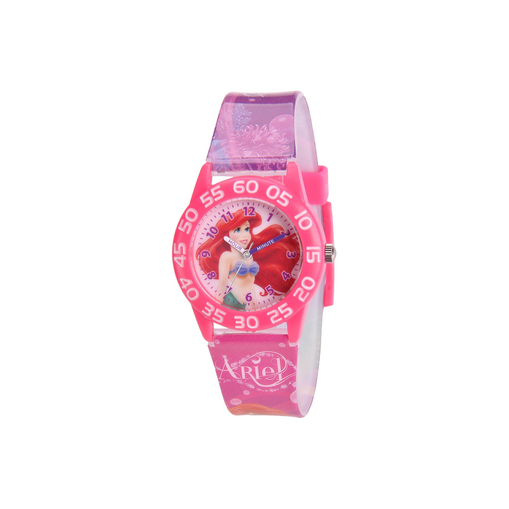 Kid's Disney Ariel Watch - Pink, Women's, Size: Small