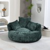 Lyngins Chenille Bean Bag Sofas for Kids and Adults,Comfy Lazy Sofa Chairs with 3 Pillows for Living Room - 2 of 4