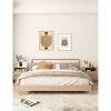 TROPOW Rattan Nightstand, Equipped with USB Ports & Power Outlets, Charging Station, Solid Wood Legs, Two-Tier Storage , End Table Side , Natural - 4 of 4