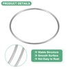 Unique Bargains Metal Electroplating Macrame Crafting Crafts Hoop 12 Pcs - 2 of 4