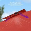 PURPLE LEAF 12ft Patio Umbrella Outdoor Square Double-Top Aluminum Umbrella Cantilever Patio Umbrella for Garden Deck Pool Patio - 3 of 4