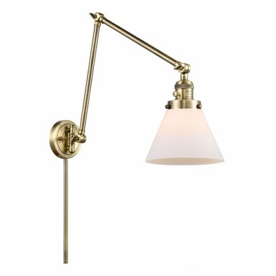 Cone - 1 Light Swing Arm Wall Sconce In Industrial Style-30 Inches Tall and 8 Inches Wide